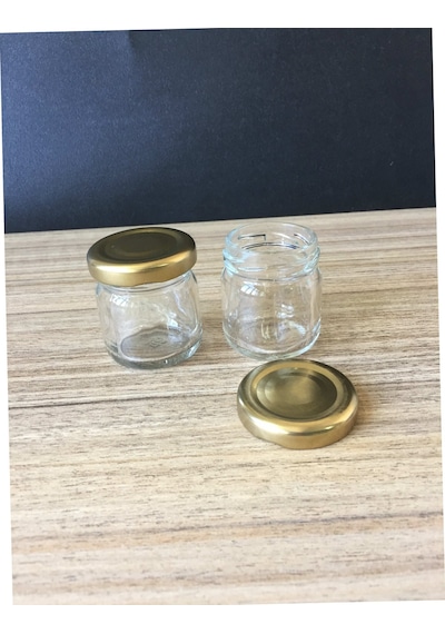 40 Cc Cam Kavanoz - 50 Adet - Gold Kapak.Mutfak.