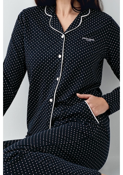 Pierre Cardin Kadın Lacivert Gömlek Pijama Lacivert