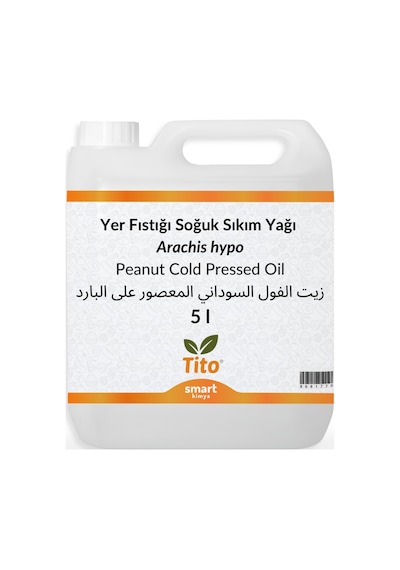 Yer Fıstığı Soğuk Sıkım Yağı Arachis Hypo 5 Litre 5 L