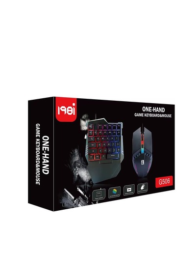 G506 Tek El Kullanım Gaming Oyuncu Usb Kablolu Klavye Mouse Seti Rgb Led Işıklı Optik