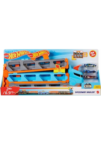 Hot Wheels GVG37 Sürat Pistli Tır 3 Adet 1:64 Ölçekli Araba İçerir