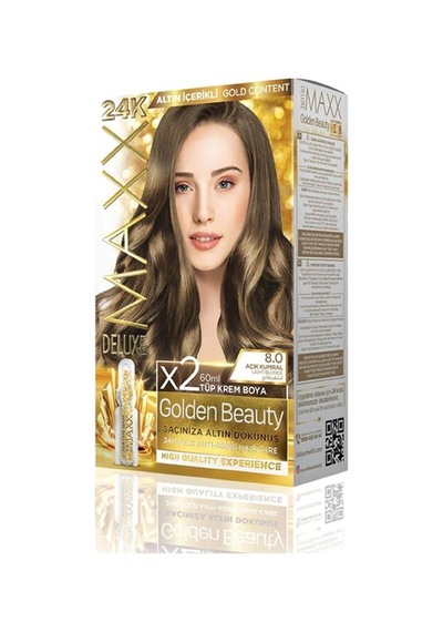 Maxx DeluxeSet Boya Golden Altın İçerikli8.0 Açık Kumral