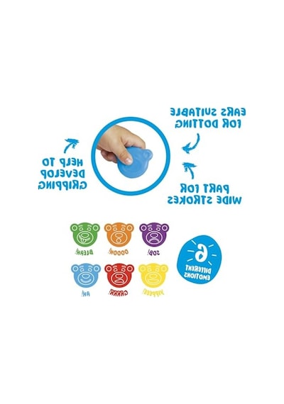 6'lı Renkli Bebek Boya Kalemi Seti, 1 Yaş Ve Üstü İçin 103 Ivory