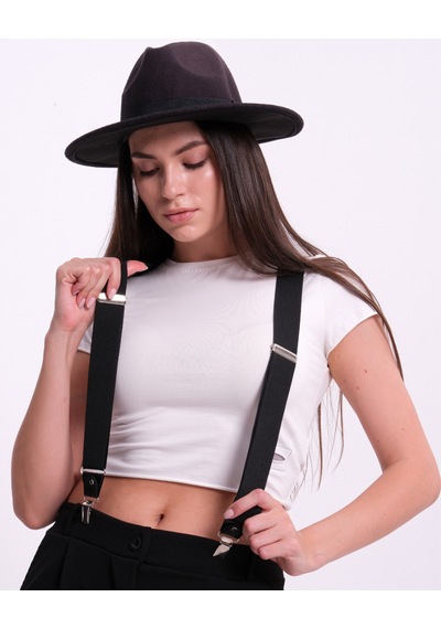 Cottonlab Siyah Kadın Pantolon Askısı
