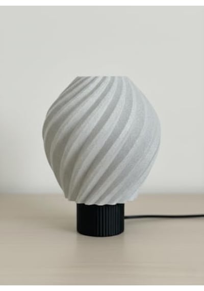 Designobee Lalezar Mermer Görünümlü Lamba- Modern Masa Ve Gece Lambası Ambiyans Lambası, Dekoratif Led Abajur, E14 Duy .
