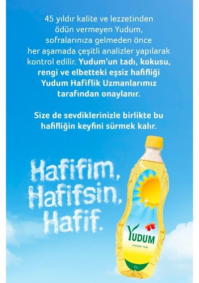 Yudum Ayçiçek Yağı Pet 2 L