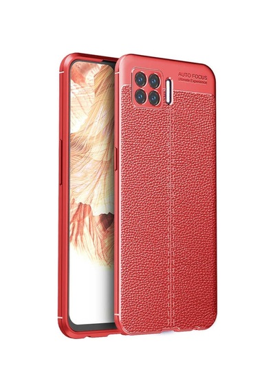 Oppo A73 Kilif Focus Deri Desen Silikon Arka Kapak 488492217