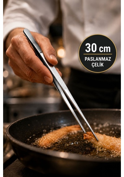 Çelik 30 Cm Çok Amaçlı Evcil Hayvan Besleme Cımbızı