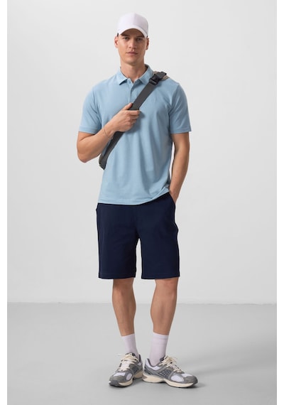 Tommylife Lacivert Standart Fit Dokuma Hafif Esnek Chino Şort - 81290 Lacivert