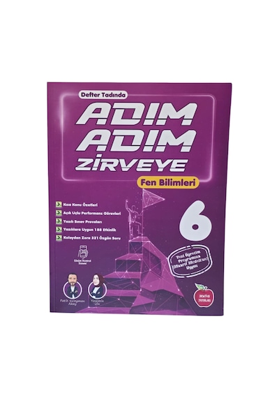 Adım Adım Zirveye 6. Sınıf Fen Bilimleri Defter Tadında, Vide...