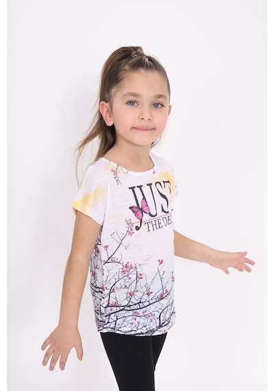 Toontoy Kids Toontoy Kız Çocuk Dijital Baskılı Tişört Sarı