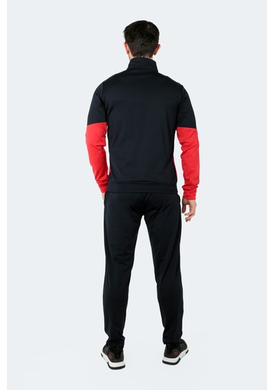 Slazenger Ramos Erkek Fermuarlı Dik Yaka Cepli Lacivert Eşofman Takımı Lacivert