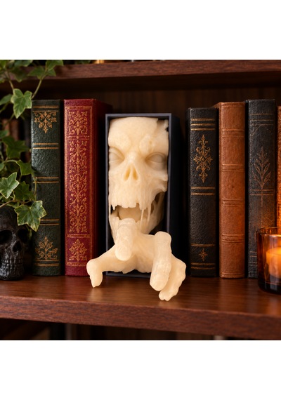 Cadılar Bayramı Halloween Fosforlu Zombi Kitaplık Dekoru 3d Baskı 17 X 6,5