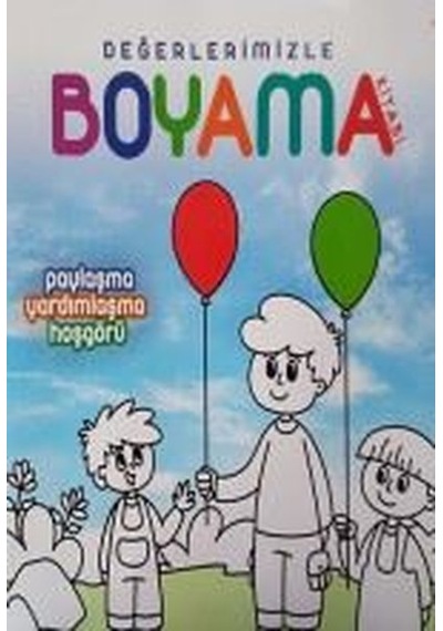 Değerlerimizle Boyama Kitabı - Arzu Akgün - Türkiye Diyanet Vakfı Yayınları