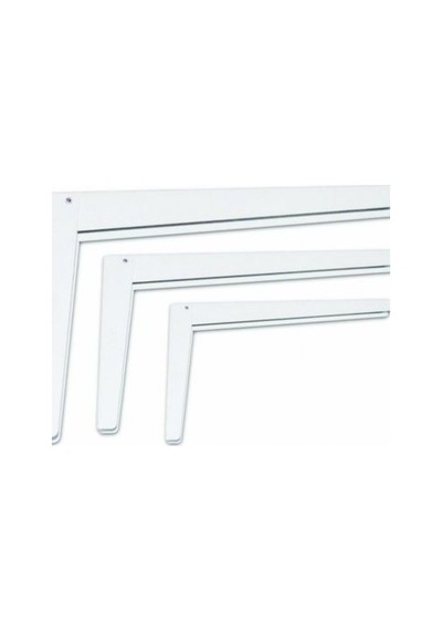 Adilon.Ist Katlanır L Masa Konsolu Beyaz 2 Adet ( 1 Takım ) 40 Cm Raf Demir