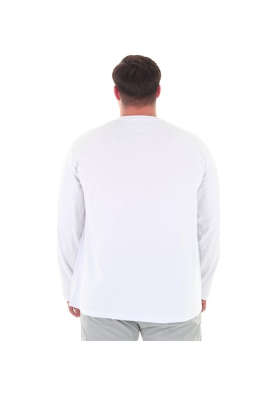 Erkek 115-155 Kilo Arası İçin Uygun Uzun Kol Bisiklet Yaka Mevsimlik Baskılı İnce Sweatshirt Beyaz Erkek 115-155 Kilo Arası İçin Uygun Uzun Kol Bisiklet Yaka Mevsimlik Baskılı İnce Sweatshirt Beyaz