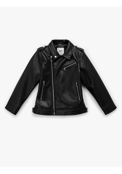 Koton Uzun Kollu Fermuarlı Cepli Kruvaze Yaka Suni Deri Biker Ceket Siyah 6skg20002aw Siyah Koton Uzun Kollu Fermuarlı Cepli Kruvaze Yaka Suni Deri Biker Ceket Siyah 6skg20002aw Siyah