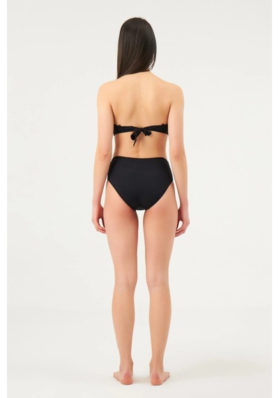 Eros Kaplı Straplez Bikini Takımı Siyah