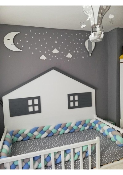 Karışık 4 Renk 80x130 4 Örgü Koruma Yatak Koruyucu Özel Tasarım