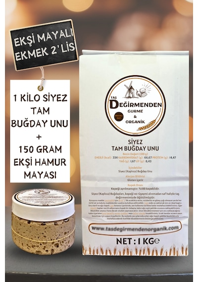 Siyez Tam Buğday Unu - Siyez Ekşi Hamur Mayası