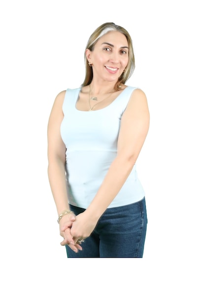 Kadın Kare Yaka Tişört 001