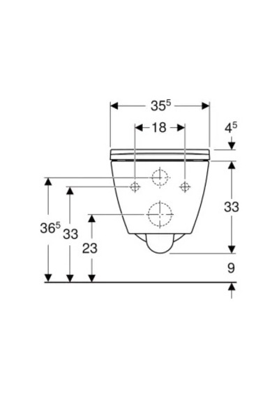 Geberit Smyle Square Rimfree Soft Asma Klozet Ve Kapak, Beyaz