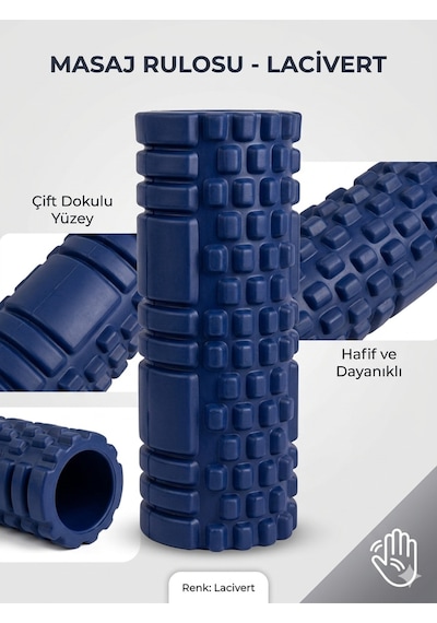 Foam Roller Masaj Rulosu Orta Sert Spor Sonrası Kas Gevşetici Yoga Pilates Fitness Masaj Köpüğü