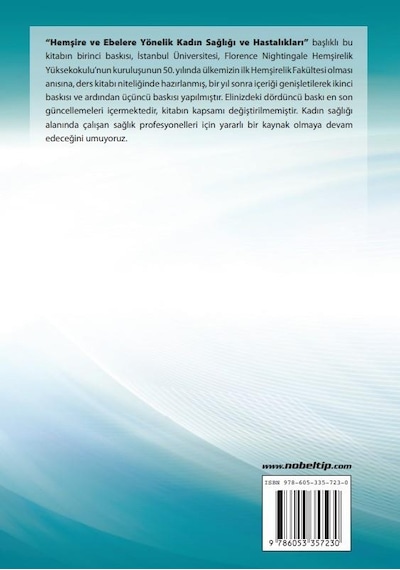 Kadın Sağlığı ve Hastalıkları - Hemşire ve Ebelere Yönelik- Nobel Tıp Kitabevleri