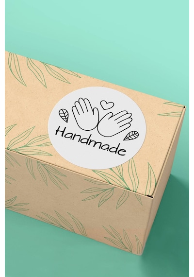 Handmade El Yapımı Sticker 3x3cm St2375 Çok Renkli
