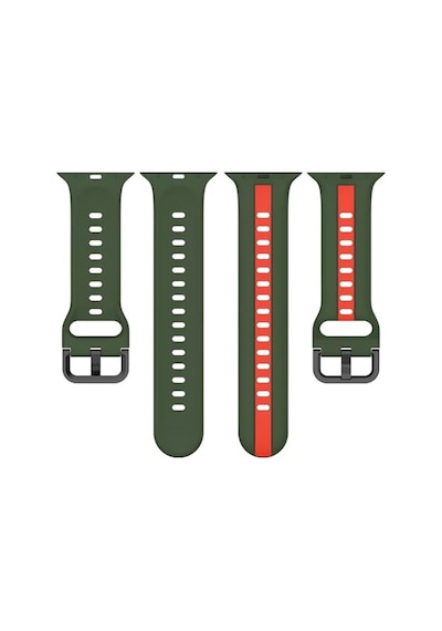 Ayrex Uyumlu 42mm Spor Görünümlü Krd-94 Silikon Kordon Koyu Kırmızı