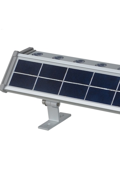 Solar Güneş Enerjili , Uzaktan Kumandalı Wallwasher Led Işık 100cm Günışığı - Sensörlü Kumandalı Size-24 Led