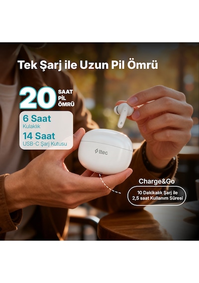 Ttec AirBeat 2KM167  Pro Gerçek Kablosuz TWS Bluetooth Kulaklık