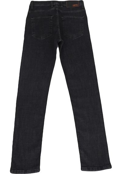Denim Cartel Dmctekstil Erkek 811 Füme Normal Bel Dar Kesim Boru Paça Jean Pantolon