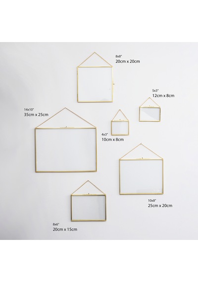 Fotoğraf Çerçevesi Cam Pirinç Gold Modern Özel Tasarım Dekoratif