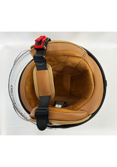 Nero Tk-06 Şefaf Vizörlü Yarım Açık Kask Parlak Lacivert