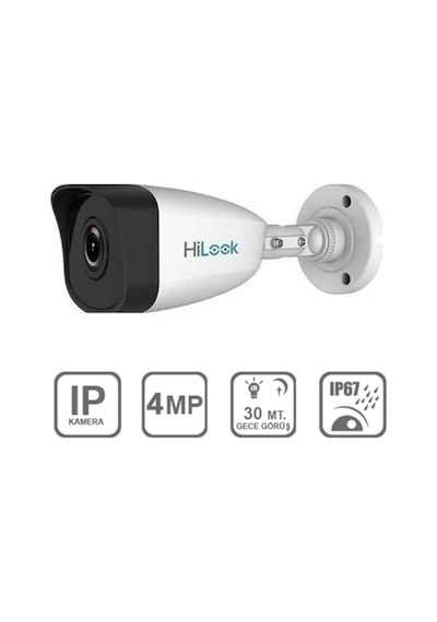Hilook Ipc-B140H-F 4Mp 4 Mm Lensli Ir Bullet Poeli Ip Kamera