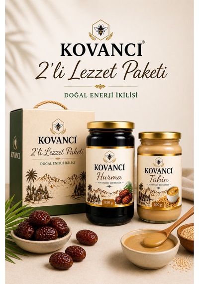 Tahin & Hurma Pekmezi Seti %100 Doğal Katkısız Enerji İkilisi Geleneksel Kahvaltılık