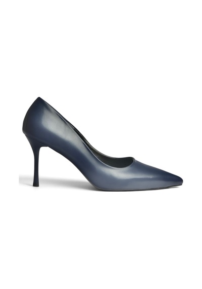 Fox Shoes Z676050009 Lacivert İnce Topuklu Kadın Stiletto Ayakkabı