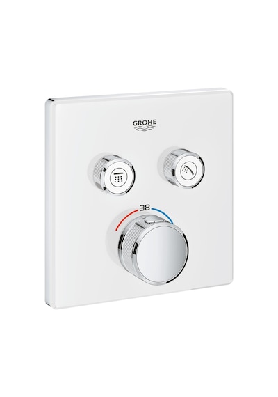 Grohe Grohtherm Smartcontrol Çift Valfli Akış Kontrollü. Ankastre Beyaz