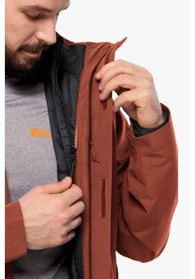 Jack Wolfskin Luntal 3in1 Erkek Kahverengi Mont 1116251-2503