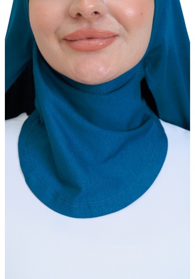 Modish Group Penye Boyun Kapamalı Şal Başörtü Hazır Giyim Turban Esnek Jersey Şal Turkuaz
