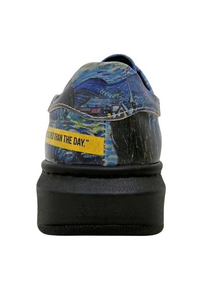Dogo Vincent Van Gogh The Starry Night Lacivert Kadın Ayakkabı Lacivert