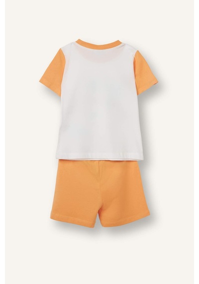 Defacto Dinazor Desenli 2li Ecru Pijama Takımı Erkek Bebek H8218a526hser105 Ekru-er105