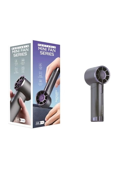 Subzero Fw50 3 Kadameli Dijital Göstergeli Usb Şarjlı El Fanı