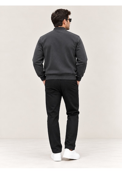 Vigoss Erkek Ferm. Bomber Sweat 63183-30364 Füme