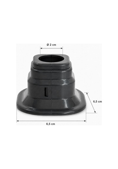 Antrasit Kare Plastik Havlupan Radyatör 2 Cm Boru Gizleme Kapama Aparatı 6,5 Cm Diğer