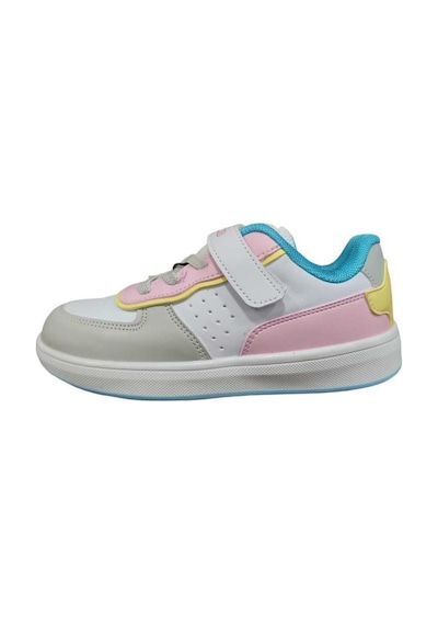 M.P Pepino 964 Cırtlı Unisex Çocuk Günlük Spor Ayakkabı Beyaz - Pembe - Turkuaz