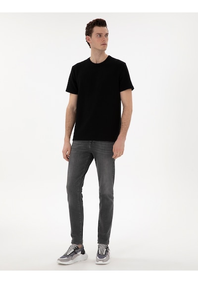Pierre Cardin Erkek Siyah Tişört 50302581-vr046 Siyah