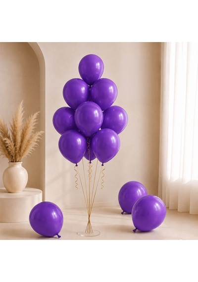Mor Renk Lateks Pastel Balon 30 Cm - 100 Adet