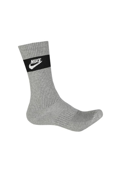 Nike Everyday Cushioned Crew Socks 6 Çift Siyah-gri-beyaz Çorap Renkli